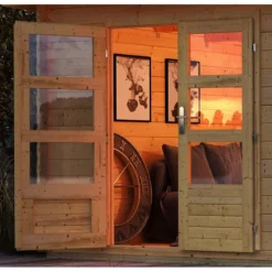 Abri De Jardin En Bois Massif 8,88m² Kandern 7 – Karibu -Jardin Abri Boutique abri de jardin en bois massif 888m kandern 7 woodfeeling 4