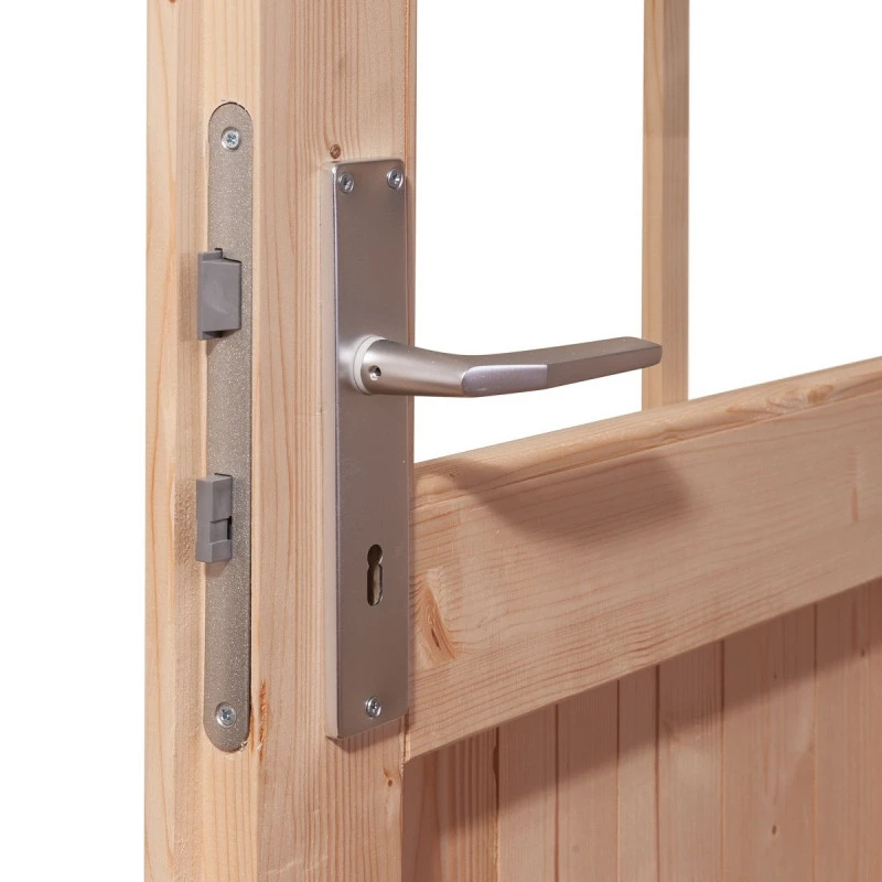 Abri De Jardin En Bois Massif Anthracite 10,60m² Bastrup 7 Avec Appentis 300cm – Karibu 6 Abri De Jardin En Bois Massif Anthracite 10,60m² Bastrup 7 Avec Appentis 300cm – Karibu – Image 6