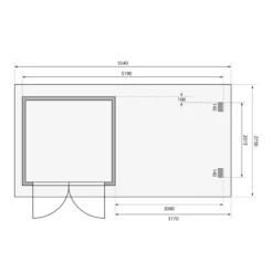 Abri De Jardin En Bois Massif Anthracite 5,62m² Bastrup 2 Avec Appentis 300cm – Karibu -Jardin Abri Boutique abri de jardin en bois massif anthracite 562m bastrup 2 avec appentis 300cm woodfeeling 2
