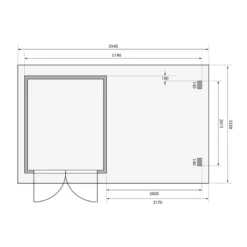 Abri De Jardin En Bois Massif Anthracite 7,04m² Bastrup 4 Avec Appentis 300cm Et Paroi Arrière – Karibu -Jardin Abri Boutique abri de jardin en bois massif anthracite 704m bastrup 4 avec appentis 300cm et paroi arriere woodfeeling 2