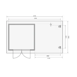 Abri De Jardin En Bois Massif Anthracite 8,82m² Bastrup 5 Avec Appentis 300cm Et Paroi Arrière – Karibu -Jardin Abri Boutique abri de jardin en bois massif anthracite 882m bastrup 5 avec appentis 300cm et paroi arriere woodfeeling 2