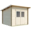 Abri De Jardin En Bois Massif Brut 28mm Karpalo 6,8m² + Plancher - Luoman