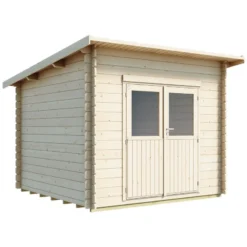 Abri De Jardin En Bois Massif Brut 28mm Karpalo 6,8m² + Plancher - Luoman