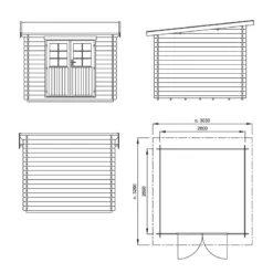 Abri De Jardin En Bois Massif Brut 28mm Karpalo 6,8m² + Plancher - Luoman 7 Abri De Jardin En Bois Massif Brut 28mm Karpalo 6,8m² + Plancher - Luoman -Jardin Abri Boutique abri de jardin en bois massif brut 28mm karpalo 68m plancher luoman 3