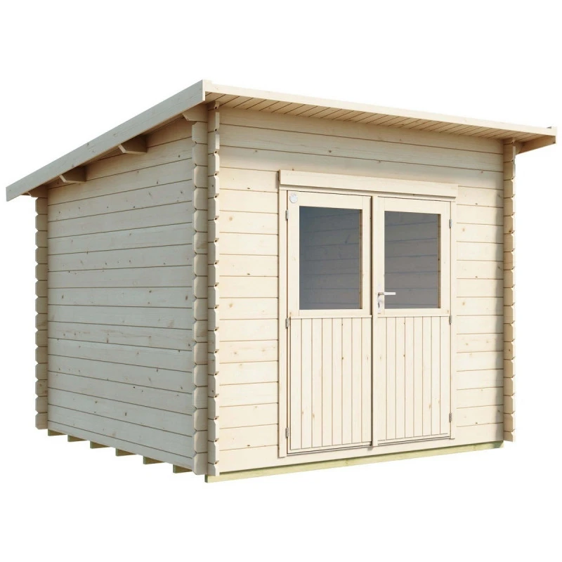 Abri De Jardin En Bois Massif Brut 28mm Karpalo 6,8m² + Plancher - Luoman 1 Abri De Jardin En Bois Massif Brut 28mm Karpalo 6,8m² + Plancher - Luoman