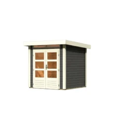 Abri De Jardin En Bois Massif Gris Terre 4,16m² Kandern 1 – WoodFeeling -Jardin Abri Boutique abri de jardin en bois massif gris terre 416m kandern 1 woodfeeling 2