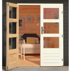 Abri De Jardin En Bois Massif Gris Terre 7,50m² Kandern 6 – Karibu -Jardin Abri Boutique abri de jardin en bois massif gris terre 750m kandern 6 woodfeeling 5