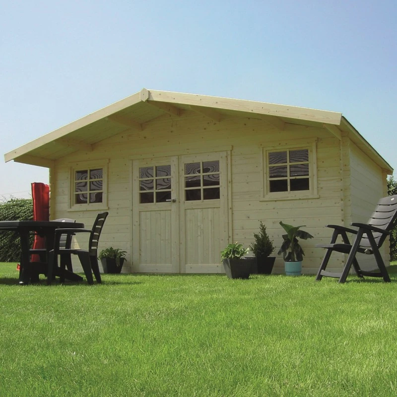 Abri De Jardin En Bois Traité Autoclave 28mm ZÜRICH Avec Double Porte 19,71m² - SOLID 1 Abri De Jardin En Bois Traité Autoclave 28mm ZÜRICH Avec Double Porte 19,71m² - SOLID