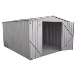 Abri De Jardin En Métal 10,9m² Silver Grey Fraser - ABSCO