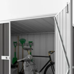 Abri De Jardin En Métal Colorbond Gris 2,02m² Bikestore EASYSHED -Jardin Abri Boutique abri de jardin en metal colorbond gris 202m bikestore easyshed 4