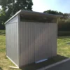 Abri De Jardin En Métal Gris 3,92m² + Kit D'ancrage + Kit De Fondation DURAMAX