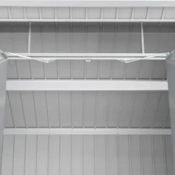 Abri De Jardin En Métal Gris 5,22m² + Kit D'ancrage + Kit De Fondation DURAMAX -Jardin Abri Boutique abri de jardin en metal gris 522m duramax kit d ancrage kit de fondation 5