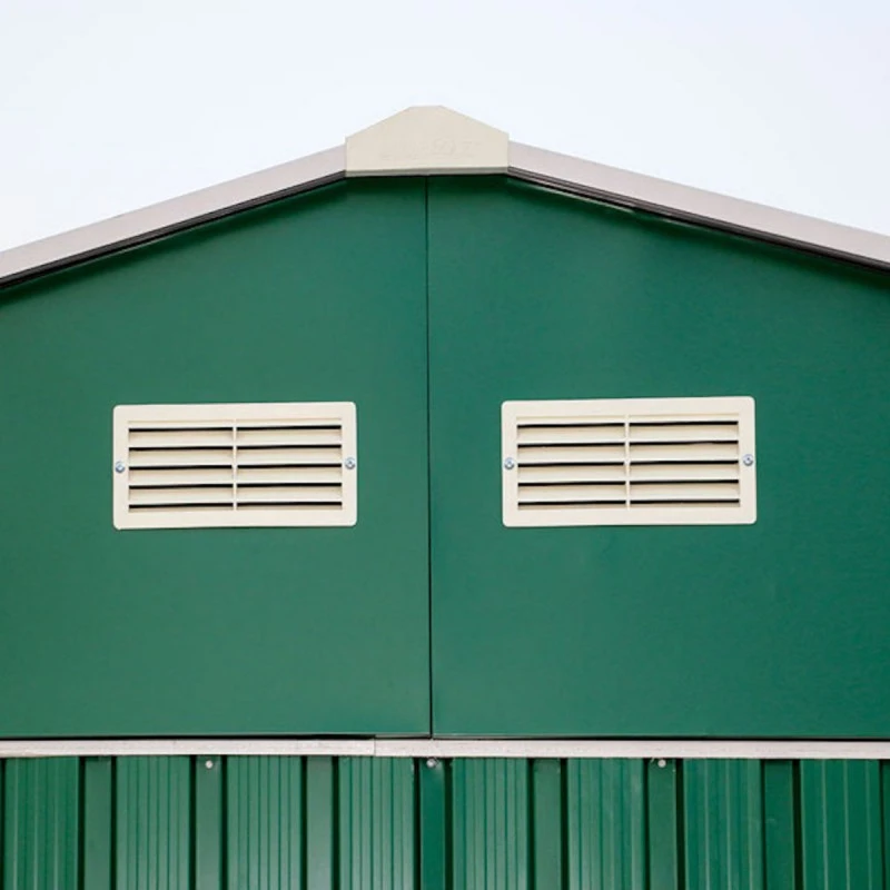 Abri De Jardin En Métal Vert Pin 9,75m² - DURAMAX + Kit D'ancrage 2 Abri De Jardin En Métal Vert Pin 9,75m² - DURAMAX + Kit D'ancrage – Image 2