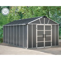Abri De Jardin En Polycarbonate 17,2m² Avec Plancher YUKON - Palram - Canopia -Jardin Abri Boutique abri de jardin en polycarbonate 172m avec plancher yukon palram 3