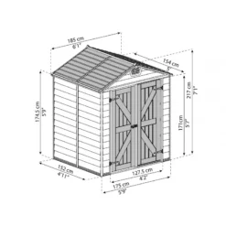 Abri De Jardin En Polycarbonate 2,65m² Skylight Deco - Palram - Canopia -Jardin Abri Boutique abri de jardin en polycarbonate 265m skylight deco palram 2