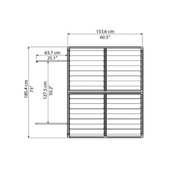 Abri De Jardin En Polycarbonate 2,65m² Skylight Deco - Palram - Canopia -Jardin Abri Boutique abri de jardin en polycarbonate 265m skylight deco palram 3