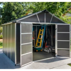 Abri De Jardin En Polycarbonate 7,9m² Sans Plancher YUKON - Palram - Canopia -Jardin Abri Boutique abri de jardin en polycarbonate 79m sans plancher yukon palram 1 3