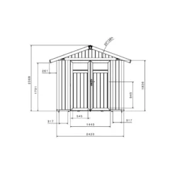 Abri De Jardin En PVC 4,9m² UTILITY Blanc Et Gris Vert Grosfillex + Kit Ancrage Offert -Jardin Abri Boutique abri de jardin en pvc 49m utility blanc et gris vert grosfillex 2