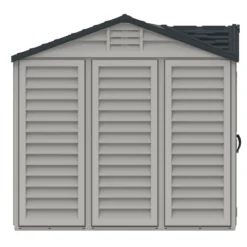 Abri De Jardin En PVC 8,05m² DarkGrey Apex + Kit De Fondation DURAMAX -Jardin Abri Boutique abri de jardin en pvc 805m darkgrey apex duramax kit de fondation 5