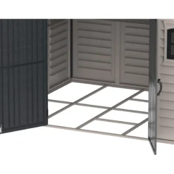 Abri De Jardin En PVC 8,05m² DarkGrey Premium + Kit De Fondation DURAMAX -Jardin Abri Boutique abri de jardin en pvc 805m darkgrey premium duramax kit de fondation 4