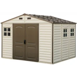 Abri De Jardin En PVC WoodStyle Premium 7,68m² Duramax -Jardin Abri Boutique abri de jardin en pvc woodstyle premium 768m duramax 4