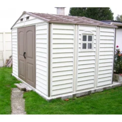 Abri De Jardin En PVC WoodStyle Premium 7,68m² Duramax -Jardin Abri Boutique abri de jardin en pvc woodstyle premium 768m duramax 5