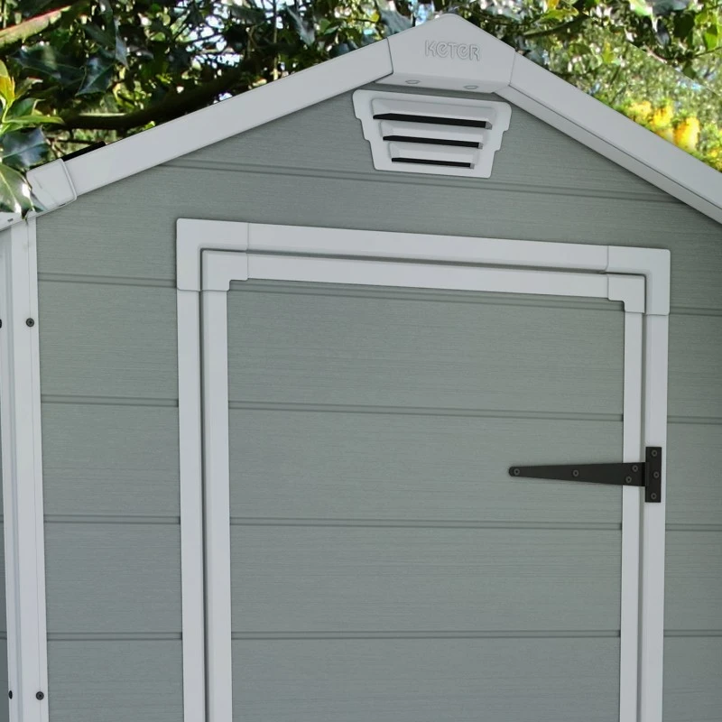 Abri De Jardin En Résine 2,5m² Premium 46 S Gris Clair + Plancher - Keter 5 Abri De Jardin En Résine 2,5m² Premium 46 S Gris Clair + Plancher - Keter – Image 5