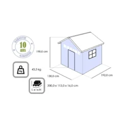 Abri De Jardin En Résine 2,5m² Premium 46 S + Plancher - Keter 9 Abri De Jardin En Résine 2,5m² Premium 46 S + Plancher - Keter -Jardin Abri Boutique abri de jardin en resine 25m premium 46 s plancher keter 4