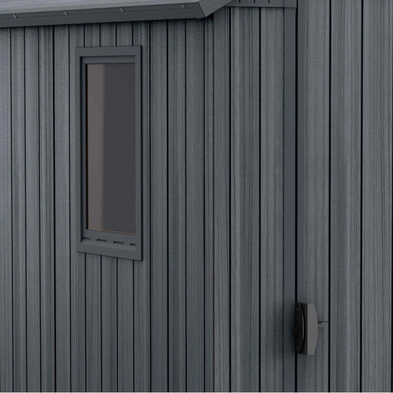 Abri De Jardin En Résine Aspect Bois Grisé 2,3m² Darwin 46 + Plancher - Keter 5 Abri De Jardin En Résine Aspect Bois Grisé 2,3m² Darwin 46 + Plancher - Keter – Image 5