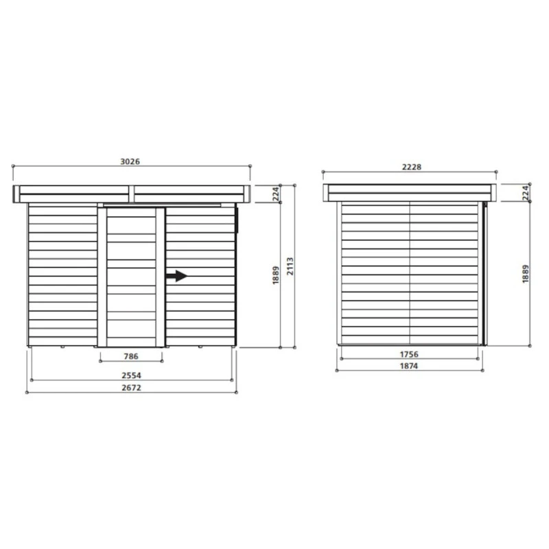 Abri De Jardin Lund 5,03m² En Bois Massif 19mm - SOLID 2 Abri De Jardin Lund 5,03m² En Bois Massif 19mm - SOLID – Image 2
