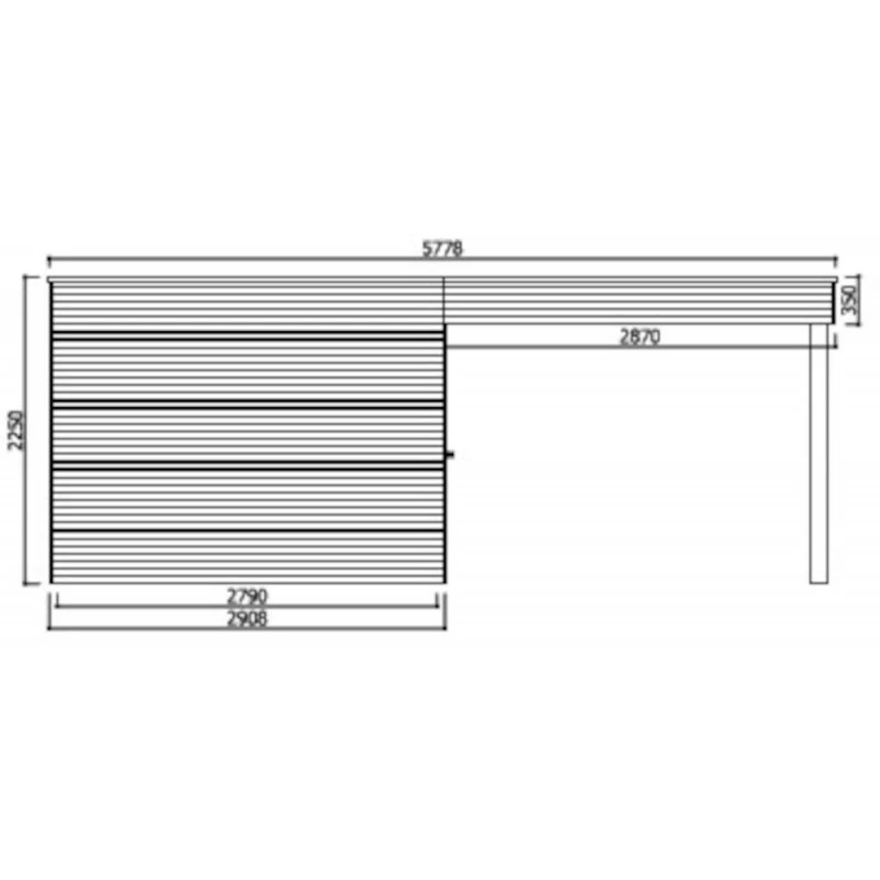 Abri De Jardin Matera 17,04m² En Bois Traité Autoclave 19mm Avec Terrasse Couverte - SOLID 2 Abri De Jardin Matera 17,04m² En Bois Traité Autoclave 19mm Avec Terrasse Couverte - SOLID – Image 2