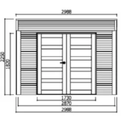 Abri De Jardin Matera 17,04m² En Bois Traité Autoclave 19mm Avec Terrasse Couverte - SOLID 5 Abri De Jardin Matera 17,04m² En Bois Traité Autoclave 19mm Avec Terrasse Couverte - SOLID -Jardin Abri Boutique abri de jardin matera 1704m en bois traite autoclave 19mm avec terrasse couverte solid 2