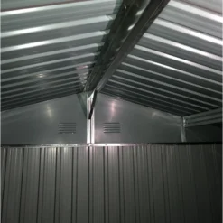 Abri De Jardin Métal 7,15m² WoodTouch Beige + Kit D'ancrage X-METAL -Jardin Abri Boutique abri de jardin metal 7m woodtouch beige kit d ancrage x metal 3