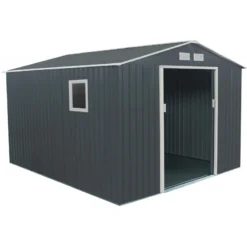 Abri De Jardin En Métal 8,84m² PLUS Anthracite + Kit D'ancrage X-METAL 8 Abri De Jardin En Métal 8,84m² PLUS Anthracite + Kit D'ancrage X-METAL -Jardin Abri Boutique abri de jardin metal 884m plus anthracite kit d ancrage x metal 2