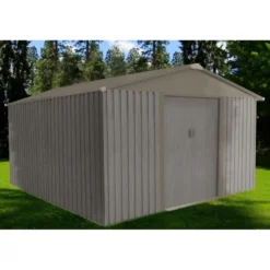 Abri De Jardin Métal 9,66m² Imitation Bois Vieilli -Jardin Abri Boutique abri de jardin metal 966m imitation bois vieilli 3