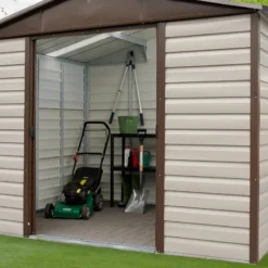 Abri De Jardin Métal Beige Et Marron 11,39m² + Kit D'ancrage Inclus - YARDMASTER 9 Abri De Jardin Métal Beige Et Marron 11,39m² + Kit D'ancrage Inclus - YARDMASTER -Jardin Abri Boutique abri de jardin metal beige et marron 1139m kit d ancrage inclus yardmaster 3