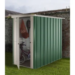 Abri De Jardin Métal Galvanisé Vert 1,90m² + Kit D'ancrage Inclus - YARDMASTER -Jardin Abri Boutique abri de jardin metal galvanise vert 190m kit d ancrage inclus yardmaster 2