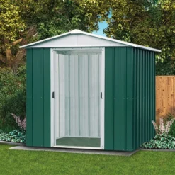 Abri De Jardin Métal Vert 4,38m² + Kit D'ancrage Inclus - YARDMASTER -Jardin Abri Boutique abri de jardin metal vert 438m kit d ancrage inclus yardmaster 2