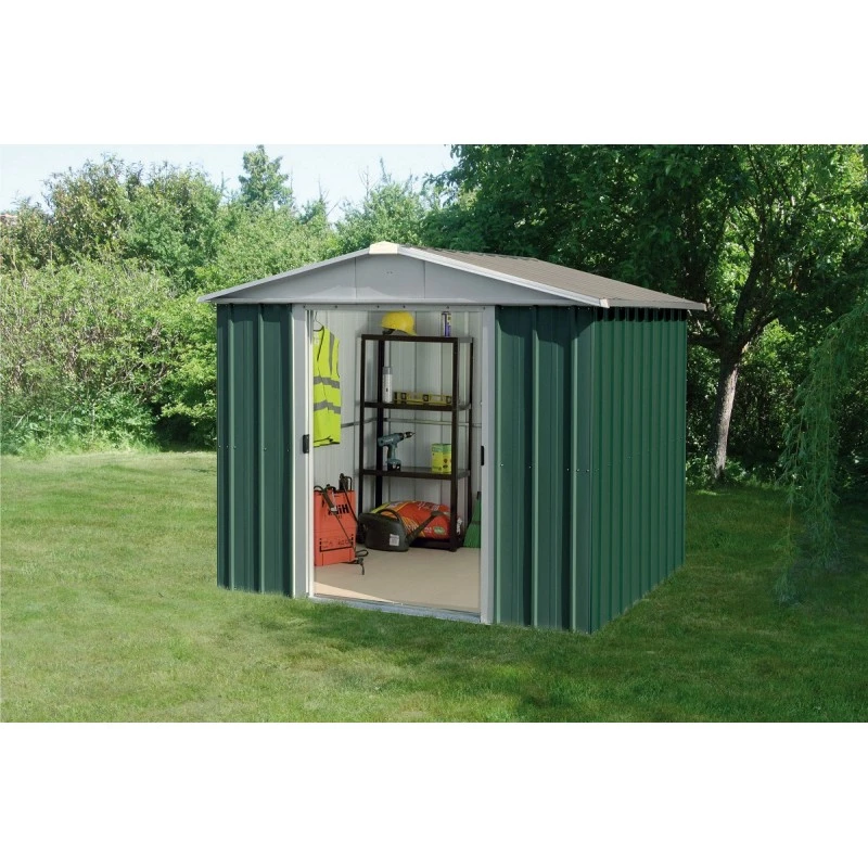 Abri De Jardin Métal Vert 5,25m² + Kit D'ancrage Inclus - YARDMASTER 2 Abri De Jardin Métal Vert 5,25m² + Kit D'ancrage Inclus - YARDMASTER – Image 2