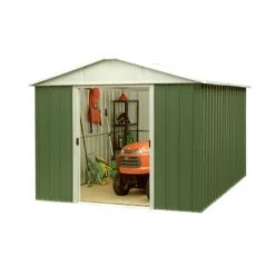Abri De Jardin Métal Vert 7,18m² + Kit D'ancrage Inclus - YARDMASTER -Jardin Abri Boutique abri de jardin metal vert 718m kit d ancrage inclus yardmaster 2