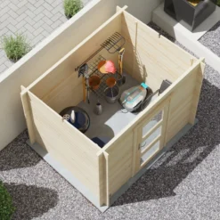 Abri De Jardin Monopente En Bois Massif 4,9m² JUNO MODERN – Madriers 19mm – Forest Style -Jardin Abri Boutique abri de jardin monopente en bois massif 49m landes madriers 19mm forest style 3