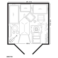 Abri De Jardin Polyéthylène 25mm Gris Clair 4,88m² Modern + Plancher - SUNCAST -Jardin Abri Boutique abri de jardin polyethylene 25mm gris clair 488m modern plancher suncast 4