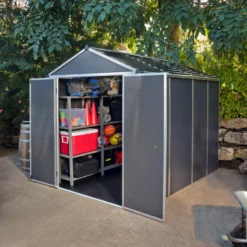 Abri De Jardin RUBICON 5,6m² En Aluminium Et Polycarbonate - Palram - Canopia -Jardin Abri Boutique abri de jardin rubicon 56m en aluminium et polycarbonate palram 1 3