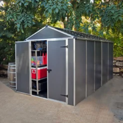 Abri De Jardin RUBICON 7m² En Aluminium Et Polycarbonate - Palram - Canopia -Jardin Abri Boutique abri de jardin rubicon 7m en aluminium et polycarbonate palram 1 2