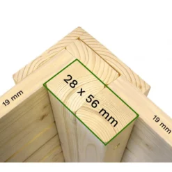 Abri De Jardin Skur 1 2,19m² + Plancher Traité Peint Gris Baltic -Jardin Abri Boutique abri de jardin skur 1 219m plancher traite peint gris baltic 5