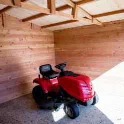 Abri De Jardin En Douglas DOMMAR 15,27m² Madriers 28mm + Couverture Onduline - HABRITA -Jardin Abri Boutique abri dommar 1527m en madriers douglas 28mm sans plancher habrita 2