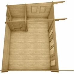 Abri En Bois Massif 22m² MODERNE - Madriers 40mm Gardy Shelter -Jardin Abri Boutique abri en bois massif 22m moderne madriers 40mm gardy shelter 5