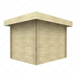 Abri En Bois Massif 7,5m² MODERNE - Madriers 40mm Gardy Shelter -Jardin Abri Boutique abri en bois massif 75m moderne madriers 40mm gardy shelter 4