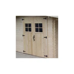 Abri En Bois Massif 9,9m² + Bûcher 3m² - 28mm + Couverture Ondulée - Habrita 8 Abri En Bois Massif 9,9m² + Bûcher 3m² - 28mm + Couverture Ondulée - Habrita -Jardin Abri Boutique abri en bois massif 99 m bucher 385m 28mm couverture ondulee 2