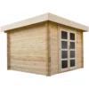 Abri En Bois Massif 9m² MODERNE - Madriers 28mm Gardy Shelter
